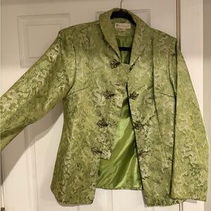 Beautiful Green Asian Inspired Women's Jacket